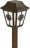 Moonrays 91396 Victoria Style Solar Powered Plastic Path Light, Bronze, 4-Pack