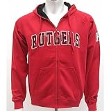 Rutgers Scarlet Knights Automatic Full Zip Hooded Sweatshirt - L