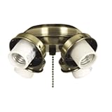 Ellington Fans UC42AB Four Light Light Fitter Light Kits & Accessories - Antique Brass