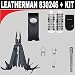 Leatherman (830246) Black Wave + Leatherman (931009) Bit Driver Extention Kit + Leatherman (934850) Quick-Release Pocket Clip and Lanyard Ring + Leatherman (934870) 42 Bit Assortment with Nylon Sheath