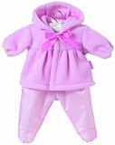 Corolle My First Fashions 12-Inch Pink Hooded Fleece Jacket Set
