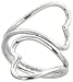 Sterling Silver Hand Made Heart Shape Wire Wrap Ring, 1 3/16