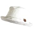NEW LINEN COTTON BUCKET CRUSHABLE HAT 2 TONE WHITE - Small / Medium