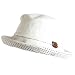 New Linen Cotton Bucket Crushable Hat 2 Tone White Medium