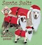 Kyjen Dog Santa Suit w/Boots & Hat with Beard, Medium