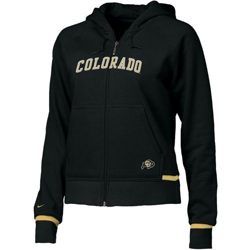 Buy Nike Colorado Buffaloes Black Ladies Classic Fleece Hoody Sweatshirt by Nike