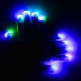 Raver Blacked Out Gloves RGB LED 7 Colors Light Show Gloves