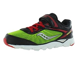 Saucony Boys Varana A/C Running Shoe (Little Kid),Citron/Black/Red,13.5 W US Little Kid