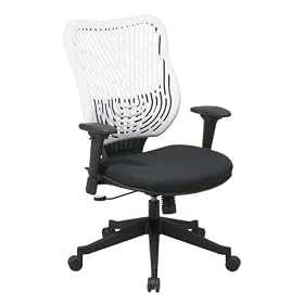 Office Star Ice SpaceFlex Back Executive Chair with Adjustable Arms