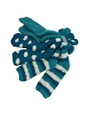 Women's Cozy Lounge Socks 3 Pair Blue Prints