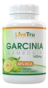 Garcinia Cambogia Pure Extract 1600mg With 60% HCA Extract For Maximum Weight Loss