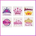 144 Assorted Princess Tattoos (2")