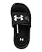 Under Armour Boys' Ignite IV Slide, Black (001)/White, 5