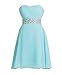 Fashion Plaza Chiffon Bridesmaid Dresses Short Strapless D0123