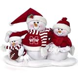 Mississippi State Bulldogs 16.5x12 Table Top Snow Family - NCAA College Athletics