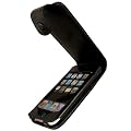 igadgitz Leder Tasche Schutzh�lle Etui Case H�lle Handytasche echtes Leder in Schwarz f�r Apple iPod Touch 2G 2. Gen Generation & 3G 3. Gen Generation 8gb 16gb 32gb & 64gb + abnnehmbare G�rtelbefestigung + Display Schutzfolie