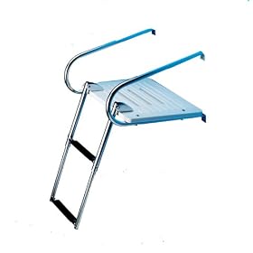 AFI 67905 Swim Boarding Swim Platform Kit with Top Mount 2-Step Telescoping Ladder (Boats with... by 