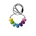 Stimtastic Chewable Silicone Chunky Bead Necklace Nontoxic BPA and Phthalate, Pastel