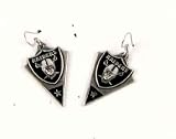 Oakland Raiders Arrow Style Dangle Earrings