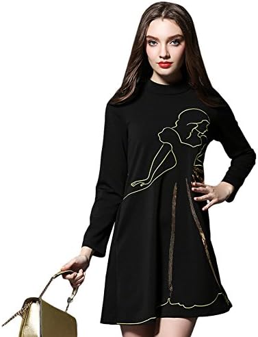FuYong Women long sleeved section sequined cape drees 300