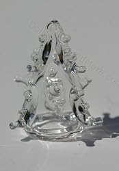 Dollhouse Miniature Handmade Glass Christmas Tree