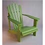 Lime Green Painted Cedar Adirondack Chair