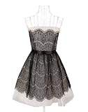 Wedding & Events A-line Strapless Lace Cocktail Dress Prom Party Gowns Formal Dress