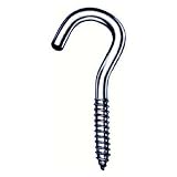 HINDLEY 3-7/8 Stainless Steel Round Head Screw Hooks Lag Thread Sold in packs of 20