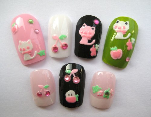 Cute Series 3d Nail Art Sticker Sheet – Kitten