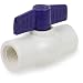 Smith-Cooper International 9521 Series PVC Ball Valve, Inline, T-Handle, NPT Female