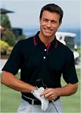 Port Authority Signature Mens Short Sleeve Rapid Dry Sport Shirt with Contrast Trim(K456)