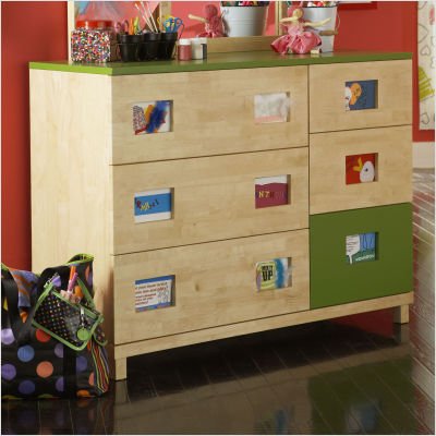 Powell LittleMissMatched Artsycraftsy 6-Drawer Dresser