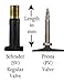 2 Pack, 20x 1.25-1.50 (406x37-45) 32mm Presta Valve, Sunlite, Recumbent, Road, Triathalon, Elliptigo - High Pressure Tube for high Performance Bikes.