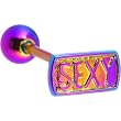 Rainbow Sexy Anodized Titanium Barbell