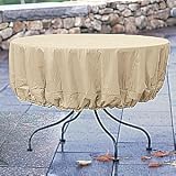 Outdoor Living : Round Table Cover, Khaki
