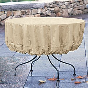 Childrens Toyshop  Outdoor Living : Round Table Cover, Khaki