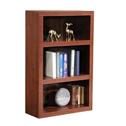 Classic 48 Inch Adjustable 2 Shelf Bookcase (Dark Cherry) (48" H x 30" W x 12.62" D)