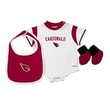 Arizona Cardinals 2010 Infant Creeper, Bib, and Bootie Set