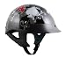 Outlaw Gloss Black with Ace of Spade Half Face Motorcycle Helmet