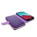G4 Case, LG G4 Case, Cellularvilla LG G4 Wallet Bag Case, Premium Pu Leather Flip [7 Card Slots] Pocket Case, [Zipper Wallet] with Hard Soft [Magnetic Detachable] Back Cover for LG G4 (Purple)