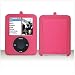 3rd Generation iPod Nano Video 2-Tone Rubberize Texture Crystal Carrying Case with LCD Screen Shield - 6 Choices, MAGENTA