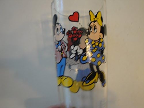 1978 Pepsi Drinking Glass Mickey Mouse with Roses and Minnie