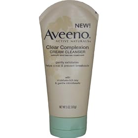 Aveeno Active Naturals Clear Complexion Cream Cleanser, 5-Ounce Tube