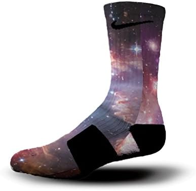 HoopSwagg Galaxy Custom Nike Elite Socks Medium Multi