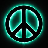 Peace Sign Wall Art With Music Controlled Light