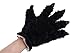 Hongyu Fashion Warm Adorable Unisex Plush Fancy Party Kigurumi Pet Panda Bear Cat Cartoon Animal Paw Claw Hand Gloves Women Men Black