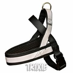 Trixie 20561 Premium Reflect Geschirr, M-L: 40-66 cm/40 mm, schwarz