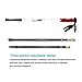 Hiking/Walking/Trekking Poles Adjustable Telescopic Aluminum Alloy Stick With Shock Absorber EVA Ultra-Light Handle