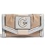 G by GUESS Lorell Checkbook Wallet, TAN