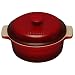 Le Creuset Stoneware 2-Quart Covered Round Casserole, Cherry